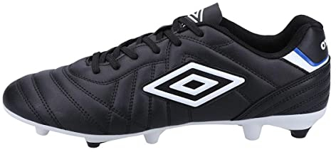 Umbro Mens Speciali Liga Leather Soccer Cleats (12) (Black/White)