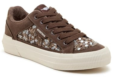 ROCKET DOG Women’s Cheery Comfort Plush Foam Sneaker, Brown, 3 UK