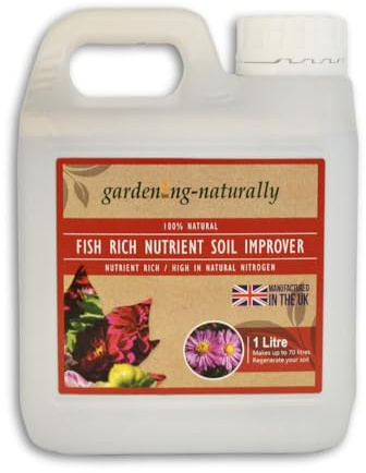 Fish Fertiliser for Plants – Natural Organic Garden Fertiliser for Vegetables, Flowers, Lawns and Soil Health – Nutrient-Rich Liquid Concentrate Makes up to 70 Litres