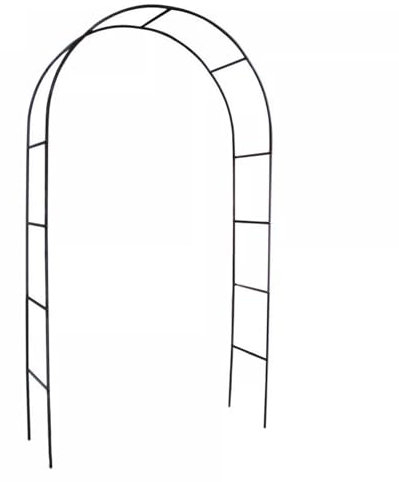 2.4M Garden Arch Metal Trellis Strong Tubular Frame Rose Climbing Plant Archway UK (1)