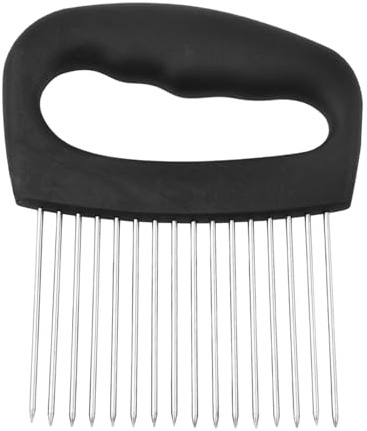 Cortador de cebolla delgada | Propietarios de 5.71 pulgadas para cortadores de cebolla y cortadores de verduras | 304 Herramienta de corte manual de acero inoxidable hecha de vegetales de tomate