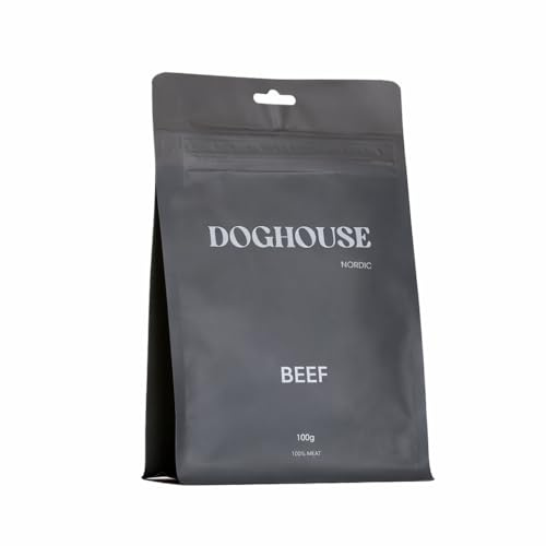 Hundgodis i tunna stripes, 100g, Lufttorkat Kött 73,5% Protein, Utan Konserveringsmedel, För Alla Hundåldrar, Energigivande Mellanmål (Nötkött)