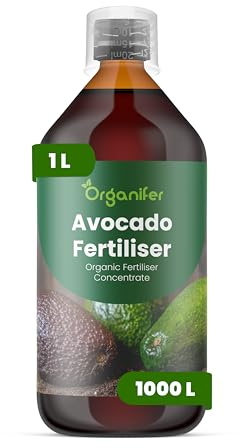 Flytande Gödsel För Avokadoträd - 1L - NPK 2-1-8 | Flytande Gödsel För Kraftiga Träd & Friska Blad - Främjar Rötter & Vitalitet - Organifer