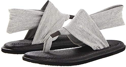 Sanuk Women's Yoga Sling 2 Flip Flop (8 B(M) US, Gray)
