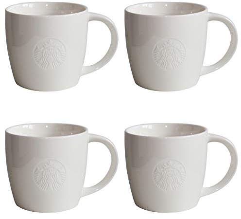 STARBUCKS Mug Grande Fore Here Series White Collectors Set Variations - 4 - Grande/16oz/473ml