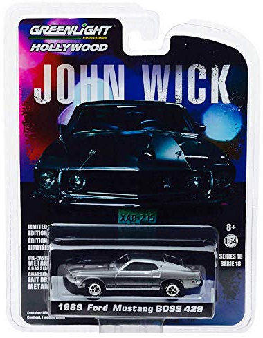 * John Wick 1:64 1969 Ford Mustang BOSS 429 Greenlight - Offiziell