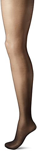 Hanes Script Women's Fashion Backseam Compression Tights for Leg Support, Control Top, Sheer Toe, Black, Size Large (Pack of 1)