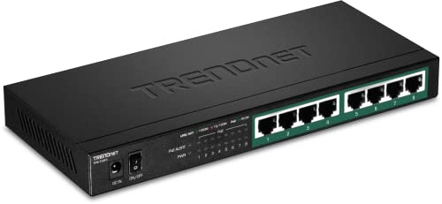 Trendnet TPE-TG83 switch No administrado Gigabit Ethernet (10/100/1000) Energía sobre Ethernet (PoE) Negro
