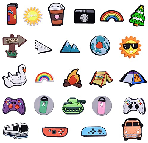 DNGH Schuh Charms Shoe Schuhanstecker Schuhanhänger Schuhe Charm Karikatur Zelt Camping Outdoor für Schuhe DIY Dekorationen Kinderpartys Geschenk