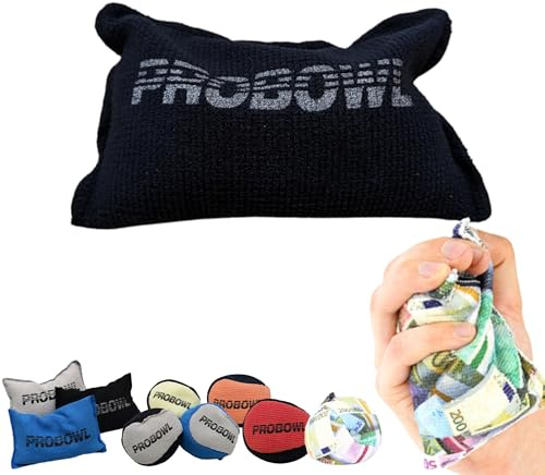 EMAX | Boule de bowling Grip – Sac Grip Pro Bowl – Boule de talc moderne – Sac Grip en microfibre – Sac Rosing – Absorbe l'humidité (Sac Grip - Noir)