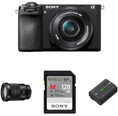 Sony Alpha 6700 | APS-C Mirrorless Camera with Sony 16-50mm Lens + Video Creator kit including E PZ 18-105mm F4 G OSS Lens, Memory Card and Rechargable Battery Pack