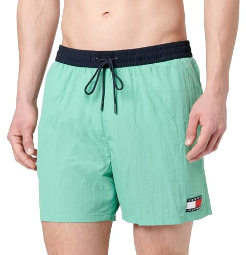 Tommy Hilfiger Badblöja för män, Grön, M