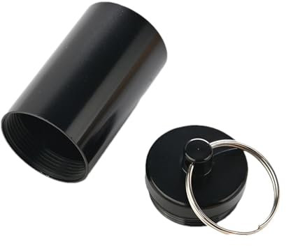 4 Stück Pillendose Schlüsselanhänger, Kleine Pillendose Mit Schlüsselanhänger, Pillendose Klein Für Unterwegs,Tragbarer Pillenorganizer Aus Metall Für Unterwegs, Für Senioren, Kinder, Erwachsene