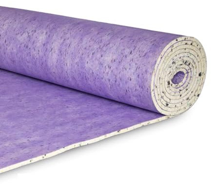 FloorPro 12mm Carpet Underlay - DIY Roll 1m x 5m - PU Foam with Sound and Insulation - Underfoot Comfort Cushion Padding Underlayment - 12mm Thick for Added Softness