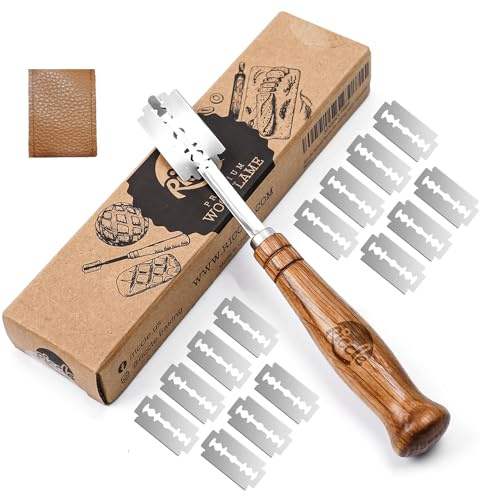 RICCLE UFO Bread Lame, Sourdough Scoring Tool, 15 Blades with Storage Cover