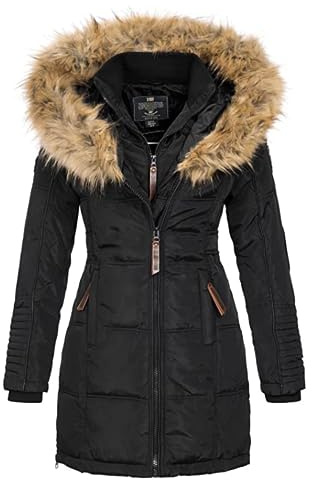 Geographical Norway BEAUTIFUL Dam/dam – dunjacka/kappa för dam, parkas – chic fleecejacka för vinter, lång damjacka
