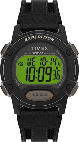 Timex Montre pour Homme Expedition Cat 41 mm, Noir