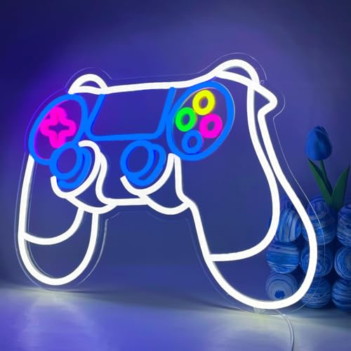 UExnkj-Y Jeu Neon Gaming Enseignes au Néon Led Néons Wall Decor USB Enseigne Lumineuse pour Chambre Salle de Jeux Bar Enfants Cadeau Décoration de Fête