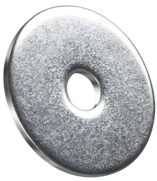 BOUMVID Rondelles Inox M5 x 25mm, 20 Pièces Rondelle Metal, Rondelles Plates en 304 Acier Inoxydable Plate Penny Rondelles pour Vis et écrous DIN9021 / ISO7093