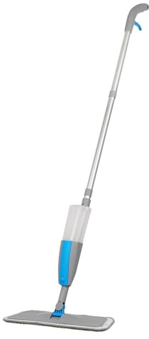 Trapeador en aerosol para limpiar suelos, mopas de microfibra para suelos húmedos y secos con botella recargable, mopa de cocina para el hogar, cocina, madera, laminado, vinilo, cerámica, azulejos de