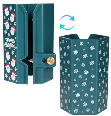 Taglierina per Carta da Regalo, Taglierina Carta Regalo Strumento Festività Taglierina per Rotoli di Carta da Regalo Cursore per Natale Compleanni Matrimoni Regali Incarto (Verde Scuro)