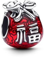 PANDORA ME Geflügeltes Herz Mini-Charm-Anhänger aus Sterling Silber mit künstlichem Kristall, Kompatibel Moments und ME Armbänder, 793626C01