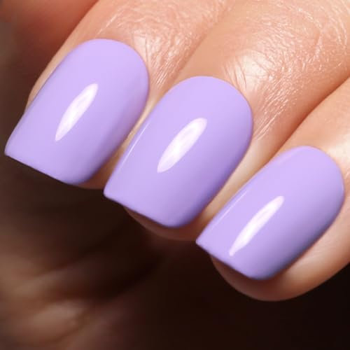 Ozzeal Gel Polish,15ML Lilac Purple Gel Nail Polish Pastel Macaron Spring Summer Soak off LED UV Gel Nail Polish Art Starter Manicure Salon DIY Nail Gel Polish