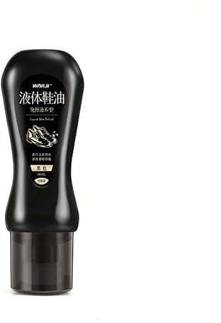 S & S PRODUCTS Liquid Shoe Shinner Polish Instant Black Shoe Shine Care Smooth Buff Spongue Shoe Shinner For All Shoes 100ml