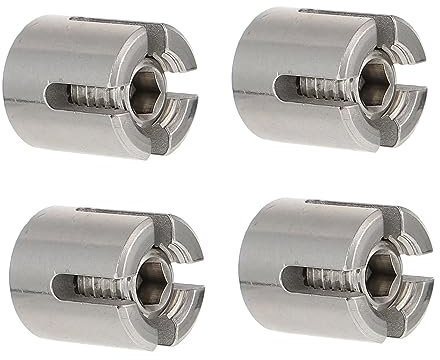 Zerodeko 4piezas Abrazadera De Cable De Acero Inoxidable Clip De Sujeción Para Cables Transversal y De Jardinería Fuerte y Duradero