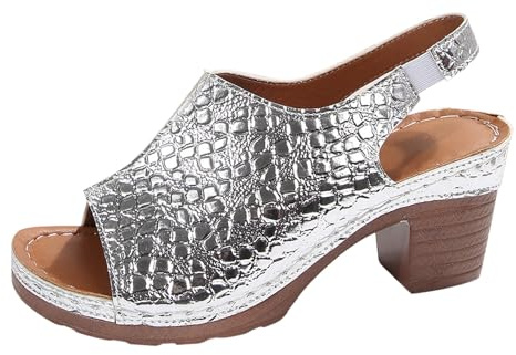 Sandales Femme Été Talon Haut - Mules Femme Bout Ouvert Chaussures | Sandale Plateforme Nu-Pieds Grande Taille Sandalette Respirant Chaussure Ajouré Mule Exterieur Sandalette