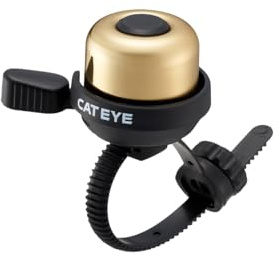 CATEYE PB-1100P Wind Bell – Colorful Brass Bike Bell, Youth Cycling Safety, Tool-Less FlexTight™ Mount Fits Road, MTB, Kids Bicycles, Loud 60 Decibel Ring Sound