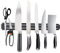 Magnetic Knife Strip Holder Rack Tool Bar Magnet 15 Inch Multipurpose Knife Rack Strong Powerful Kitchen Storage Display Organizer Easy Install Secure Safe Laundry Garage Workshop Shed (Black)