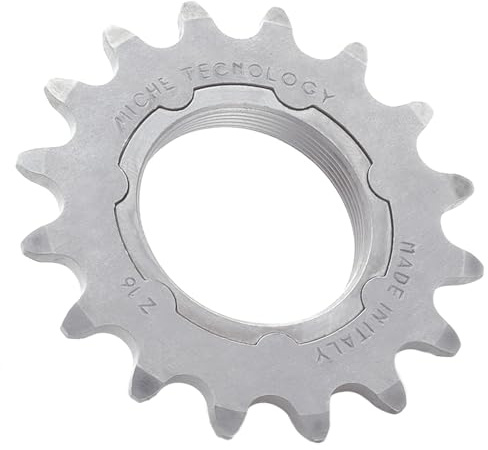 Miche 3/32 Fixed Sprockets with Carrier Track Sprocket, Silver, 16t