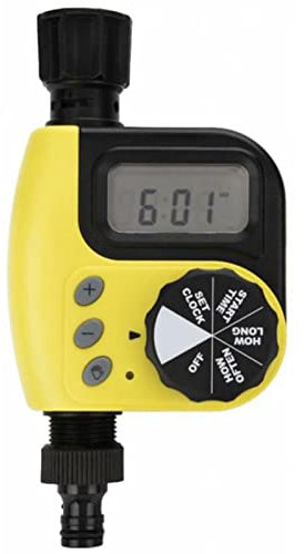 Temporizador de agua de riego para jardín, electrónico, programable, automático, temporizador de riego, llave de agua a temporizador de manguera con pantalla LCD, válvula solenoide para Parterre