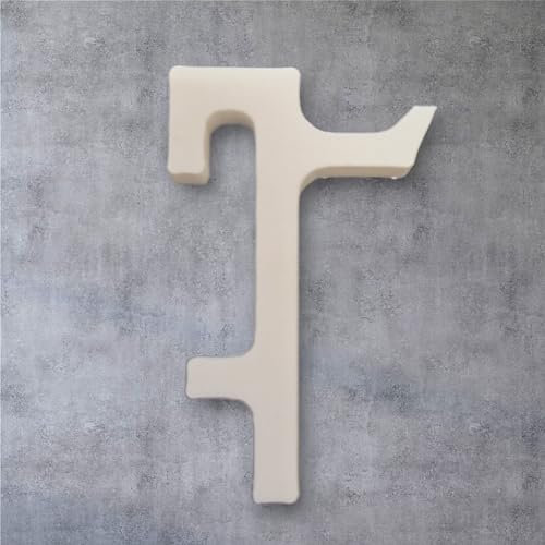 Generisch 10 x Hooks for Skadis Perforated Plate Perforated Wall Compatible Accessories Replacement Parts V21004 (White)