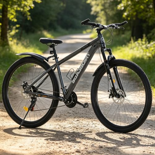 LSBIKE 26 Inch Mountain Bike 21 Speed Bicycle for Adult man women w/Shock Lightweight