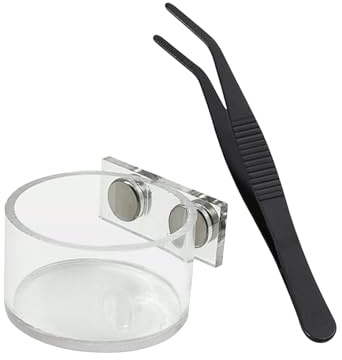 Bol À Eau pour Araignée Sauteuse | Kit D'Abreuvoir pour Petits Reptiles,avec Pinces pour Distributeur Nourriture Terrarium | pour Mante, Crabe Ermite, Lézard, Serpent Et Autres