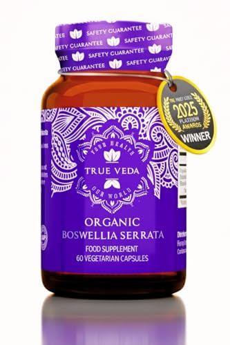 USDA Organic Boswellia Serrata Extract, 75% Boswellic Acid, 60 Capsules