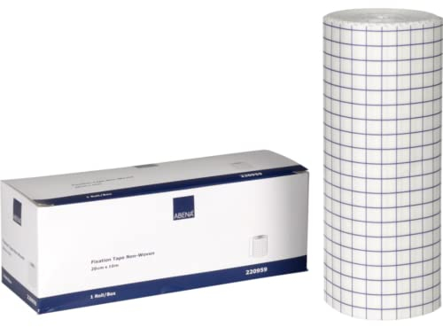 ABENA Fixierpflaster 20 cm x 10 m, Rolle, Weiss, Wundpflaster, Rollenpflaster Heftpflaster, Pflasterrolle Wundverband, Klebepflaster, Medizinisches Klebeband, Wundkleber, Pflaster, Medical tape