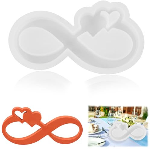 Gießformen Silikon, Silikonform Kerzen, Gipsformen Gips Dekorationen, Silikonform zum Gießen, Gips GießFormen Silikon für DIY Kunsthandwerk, Bänder und Herzen Ornamentformen