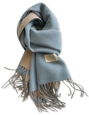LumiSyne Écharpe En Cachemire Réversibles Pour Femmes Hommes Couleur Unie Pashmina Châles Et Écharpes Double Face Bicolore Tissage Uni Echarpe Avec Gland Longue Grand Écharpe Légère Chaude Etoles
