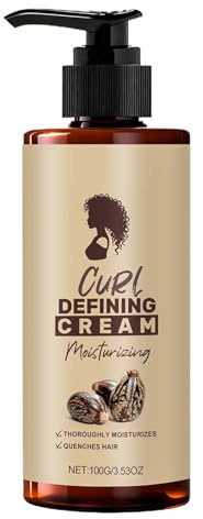 Curl Defining Cream-100 ml Crème anti-frisottis pour cheveux ondulés, lotions pour cheveux ondulés, lotions non chics | Amélioration durable de la lotion pour femmes sèches et filles Salon Ro