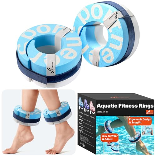 Sportneer Aquatic Cuffs med kardborreband – vattengymnastik tillbehör för aquajogging, vattensport, aquafitness och reha1