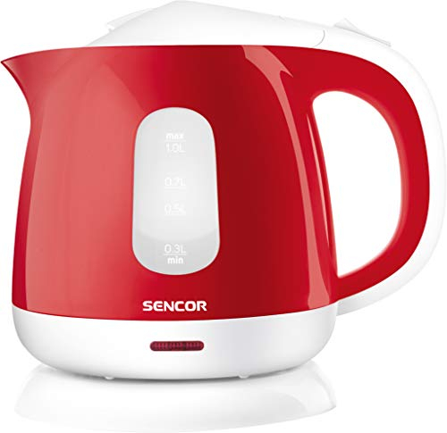 SENCOR SWK 1014RD Kettle with Removable Filter, 1 L, Red, 1 Litre