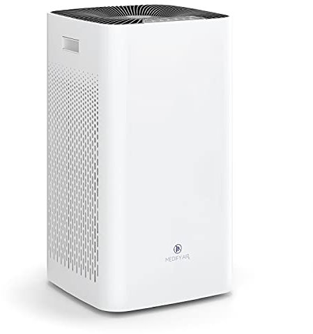 Medify MA-112 Luftreiniger mit H13 True HEPA Filter | 232 m² Abdeckung | Filtert Allergene, Rauch, Staub, Gerüche, Pollen, Tierhaare | Leise | Entfernt 99,9% Partikel bis zu 0,1 Mikron | Weiß, 1 Stk.