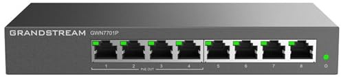 Grandstream GWN7701P - Switch non gestito a 8 porte, 4x PoE