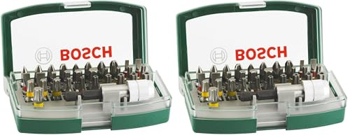 Jeu d'embouts de tournevis Bosch 32 pièces avec code couleur (Lot de 2)