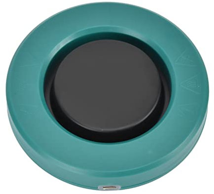 Qukaim Kaffevärmare USB-koppvärmare, smart 45 ℃ värmeplatta för kaffe och te, ABS-material, konstant temperatur muggvärmare för hem och kontor, 2AGreen