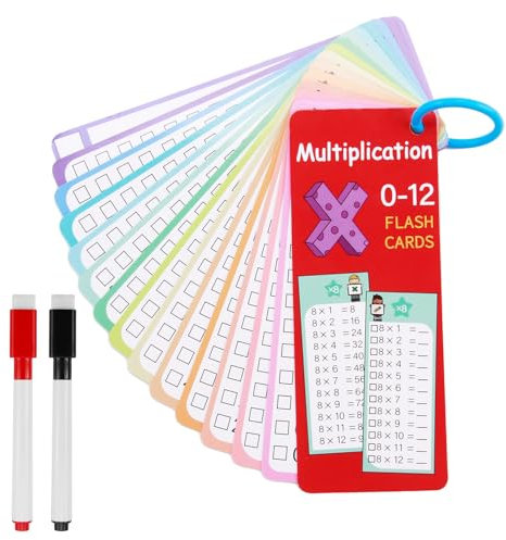 15 Blatt 1X1 Lernkarten, 1x1 Lernen Spiel mit 2 Markierungsstift, Pädagogisch Wertvoll Lernkarten, Interaktive Rechenhilfe ab 5 Jahren, Kann Wiederholt Gelöscht, Ideal für Schulanfang Mathematikspiele