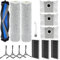 KiimSin Ersatzteil für ECOVACS DEEBOT X8 Omni, X8 PRO Omni Staubsauger Roboter Zubehör, 1 Hauptbürste, 2 Bürstenwalze, 3 Staubbeutel, 4 Seitenbürsten, 3 Filter, Bürste
